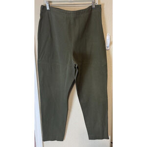 VTG Lauren Ralph Lauren Pants Olive green chinos side zip womens 16 stretch 90s